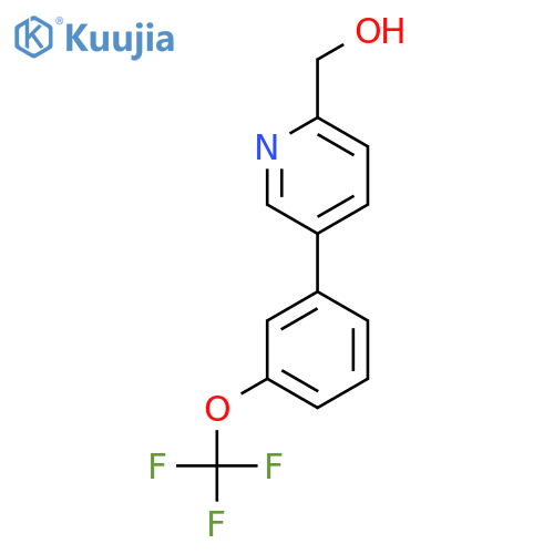 5-(3-(Trifluoromethoxy)phenyl)pyridine-2-methanol structure