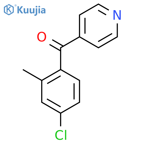 4-(4-Chloro-2-methylbenzoyl)pyridine structure