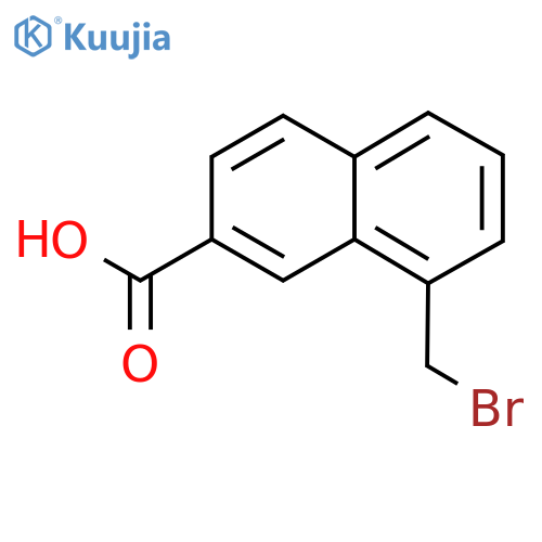 1-(Bromomethyl)naphthalene-7-carboxylic acid structure