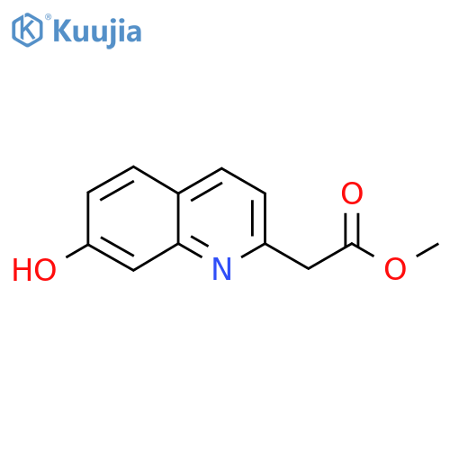 Methyl 7-hydroxyquinoline-2-acetate structure