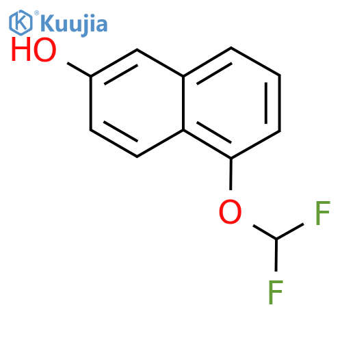 1-(Difluoromethoxy)-6-naphthol structure