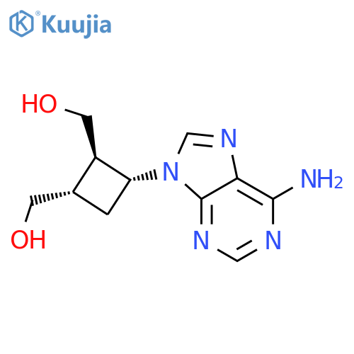 1,2-Cyclobutanedimethanol,3-(6-amino-9H-purin-9-yl)-, (1S,2R,3R)- structure
