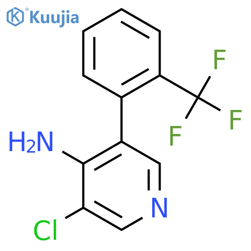 4-Amino-3-chloro-5-(2-(trifluoromethyl)phenyl)pyridine structure