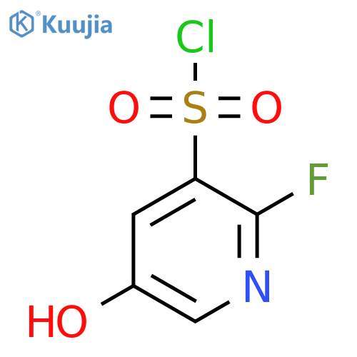 2-Fluoro-5-hydroxypyridine-3-sulfonyl chloride structure