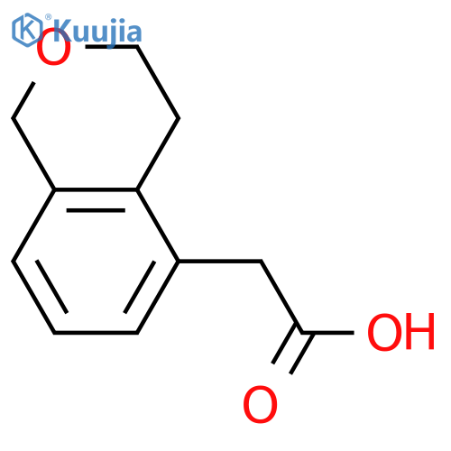 2-(3,4-dihydro-1H-2-benzopyran-5-yl)acetic acid structure