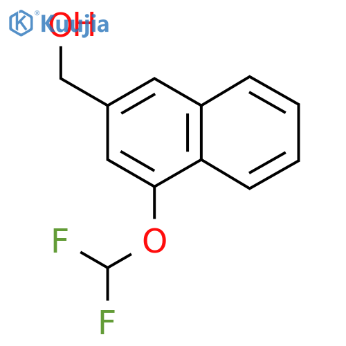 1-(Difluoromethoxy)naphthalene-3-methanol structure