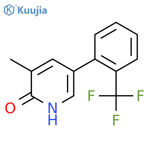 2-Hydroxy-3-methyl-5-(2-(trifluoromethyl)phenyl)pyridine structure