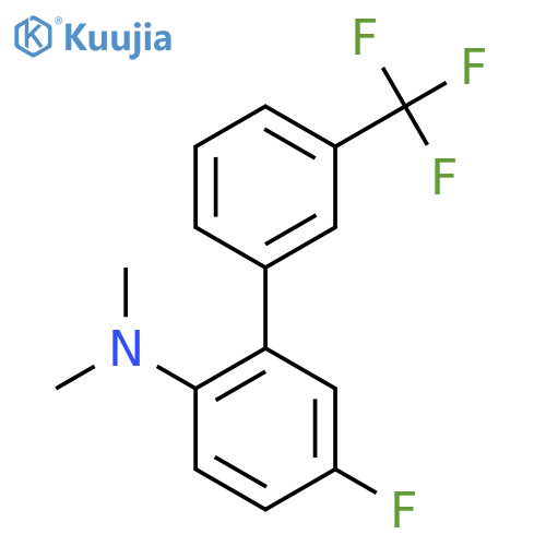 (5-Fluoro-3'-(trifluoromethyl)biphenyl-2-yl)-dimethyl-amine structure