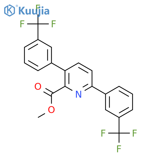Methyl 3,6-bis(3-(trifluoromethyl)phenyl)picolinate structure