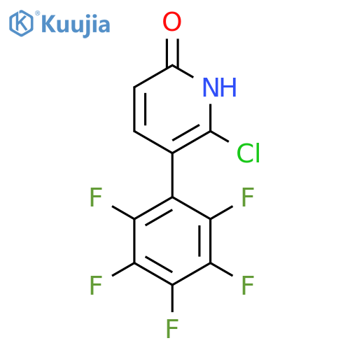 2-Chloro-6-hydroxy-3-(perfluorophenyl)pyridine structure