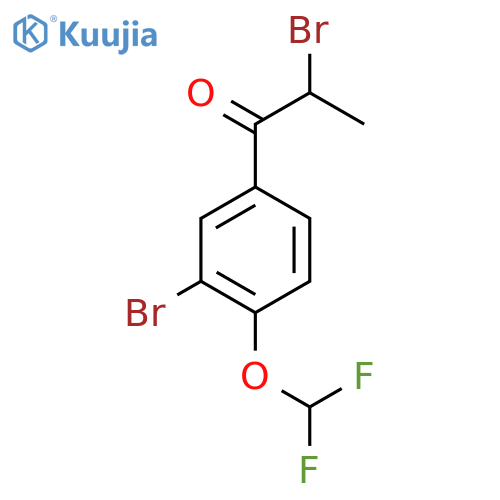 2,3'-Dibromo-4'-(difluoromethoxy)propiophenone structure