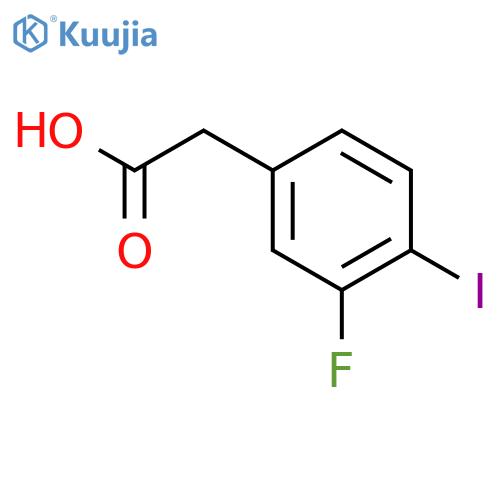 2-(3-Fluoro-4-iodophenyl)acetic acid structure
