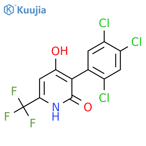 2,4-Dihydroxy-3-(2,4,5-trichlorophenyl)-6-(trifluoromethyl)pyridine structure