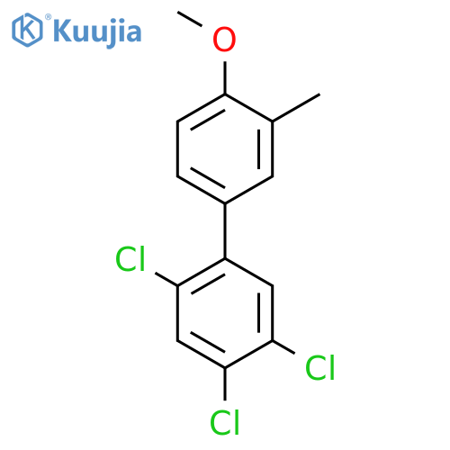4'-Methoxy-3'-methyl-2,4,5-trichlorobiphenyl structure