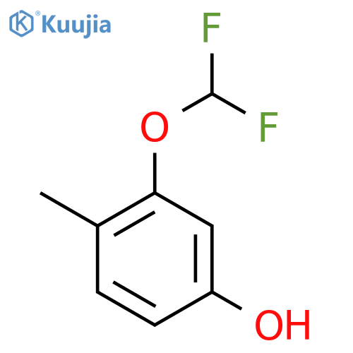 3-(difluoromethoxy)-4-methylphenol structure