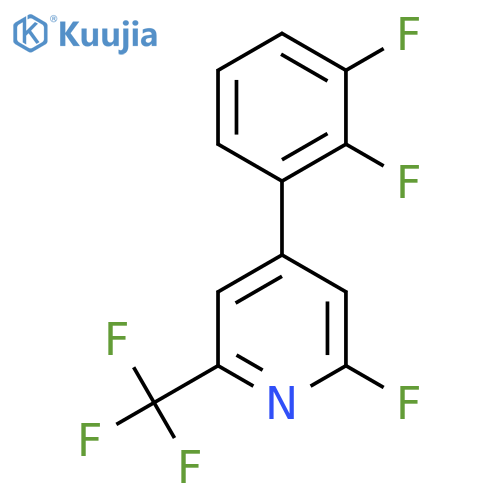 4-(2,3-Difluorophenyl)-2-fluoro-6-(trifluoromethyl)pyridine structure