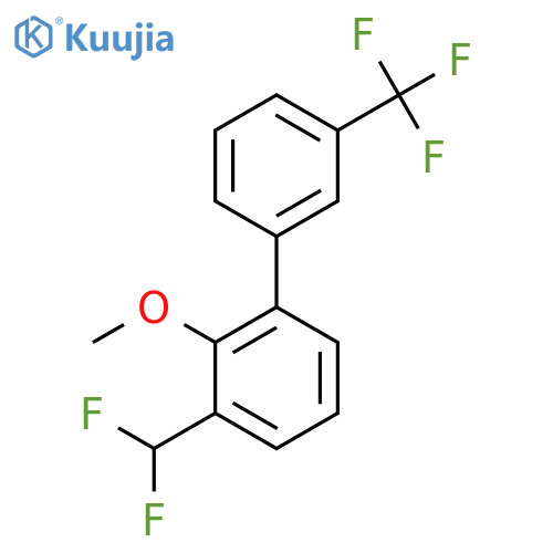 3-(Difluoromethyl)-2-methoxy-3'-(trifluoromethyl)biphenyl structure