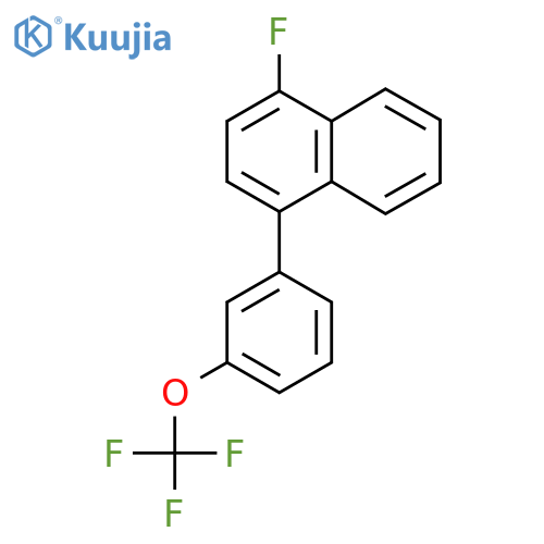 1-Fluoro-4-(3-(trifluoromethoxy)phenyl)naphthalene structure