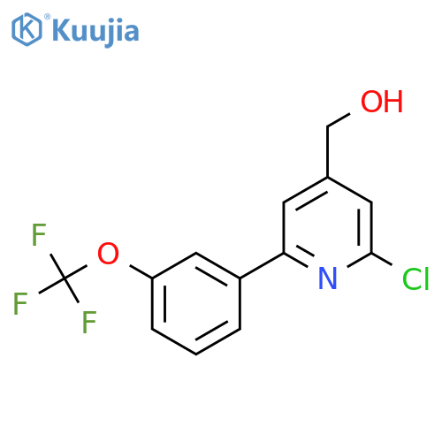 2-Chloro-6-(3-(trifluoromethoxy)phenyl)pyridine-4-methanol structure
