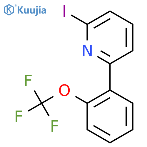 2-Iodo-6-(2-(trifluoromethoxy)phenyl)pyridine structure
