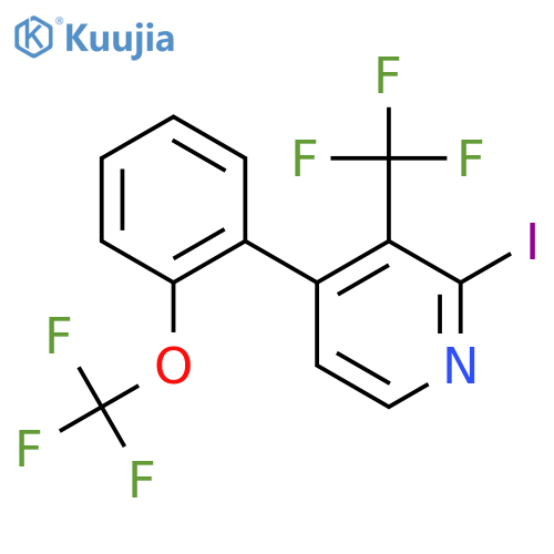 2-Iodo-4-(2-(trifluoromethoxy)phenyl)-3-(trifluoromethyl)pyridine structure