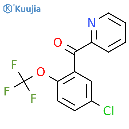 2-(5-Chloro-2-(trifluoromethoxy)benzoyl)pyridine structure