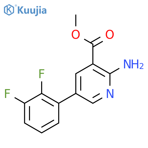 Methyl 2-amino-5-(2,3-difluorophenyl)nicotinate structure