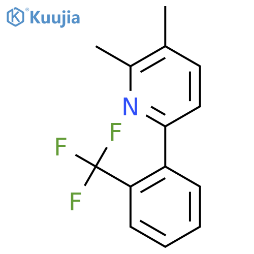 2,3-Dimethyl-6-(2-(trifluoromethyl)phenyl)pyridine structure