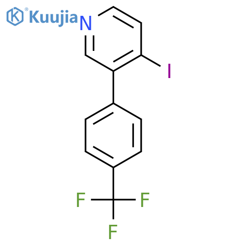 4-Iodo-3-(4-(trifluoromethyl)phenyl)pyridine structure