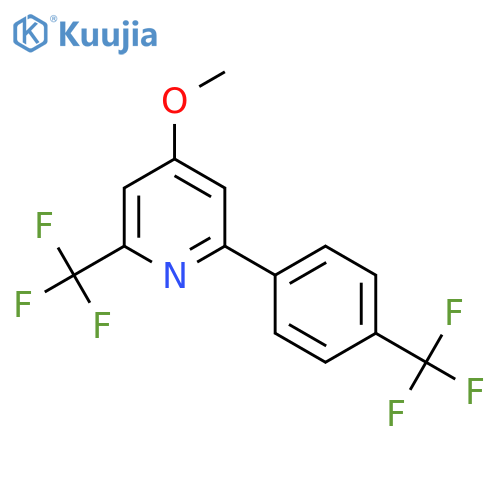4-Methoxy-2-(trifluoromethyl)-6-(4-(trifluoromethyl)phenyl)pyridine structure