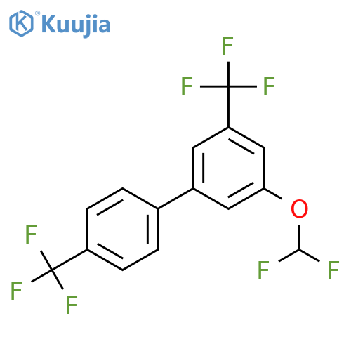 3,4'-Bis(trifluoromethyl)-5-(difluoromethoxy)biphenyl structure