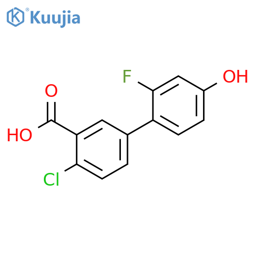 4-(3-Carboxy-4-chlorophenyl)-3-fluorophenol structure
