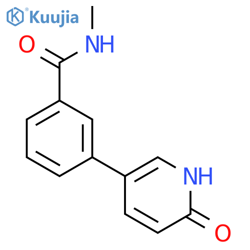 2-Hydroxy-5-[3-(N-methylaminocarbonyl)phenyl]pyridine structure
