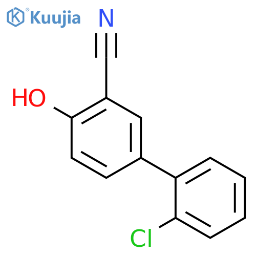4-(2-Chlorophenyl)-2-cyanophenol structure