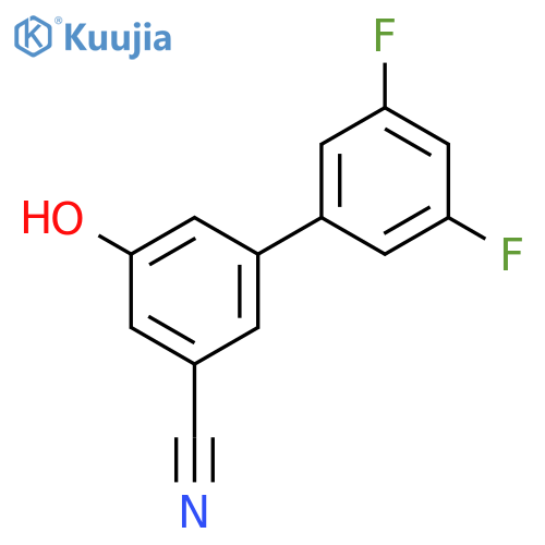 3-Cyano-5-(3,5-difluorophenyl)phenol structure