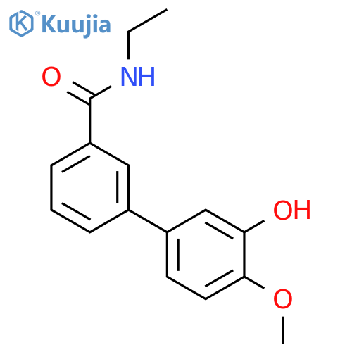 5-[3-(N-Ethylaminocarbonyl)phenyl]-2-methoxyphenol structure