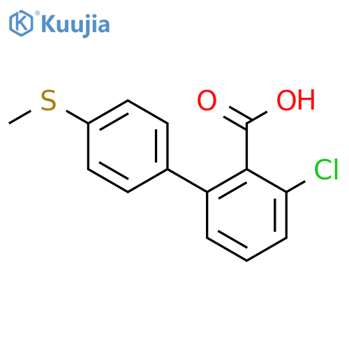 6-Chloro-2-(4-methylthiophenyl)benzoic acid structure