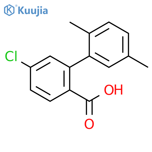 4-Chloro-2-(2,5-dimethylphenyl)benzoic acid structure
