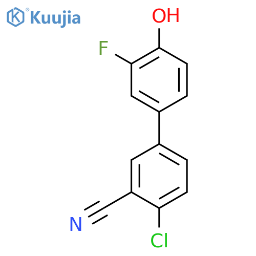 4-(4-Chloro-3-cyanophenyl)-2-fluorophenol structure