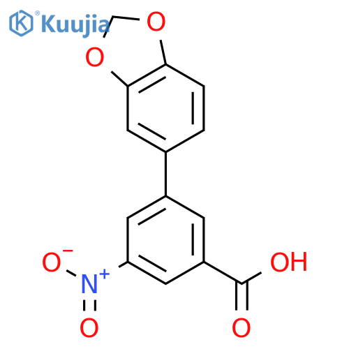 3-(3,4-Methylenedioxyphenyl)-5-nitrobenzoic acid structure