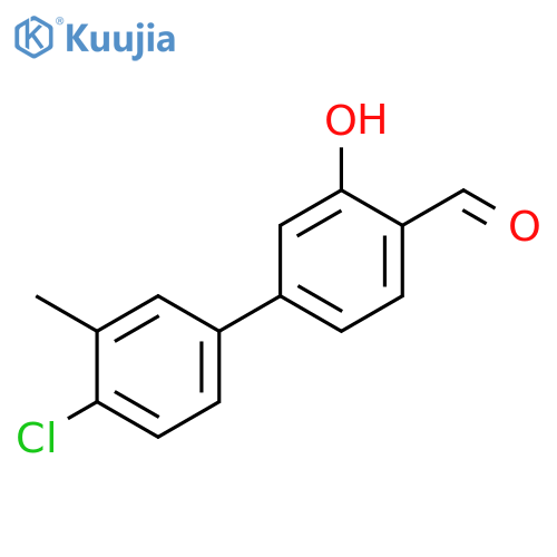 5-(4-Chloro-3-methylphenyl)-2-formylphenol structure