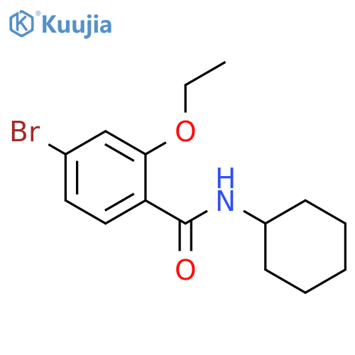 Cyclohexyl 4-bromo-2-ethoxybenzamide structure