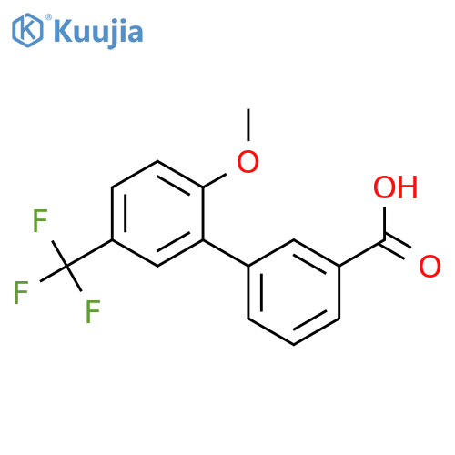 3-(2-Methoxy-5-trifluoromethylphenyl)benzoic acid structure