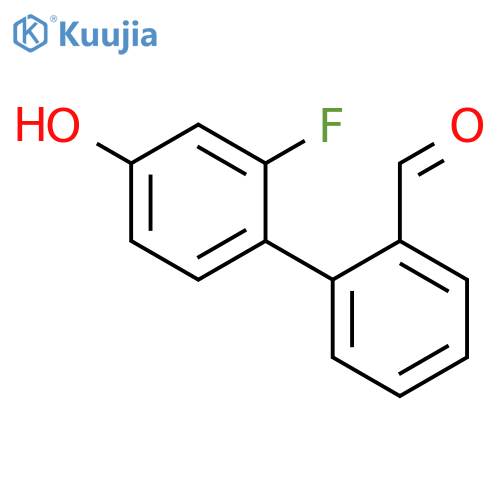 3-Fluoro-4-(2-formylphenyl)phenol structure