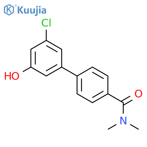 3-Chloro-5-[4-(N,N-dimethylaminocarbonyl)phenyl]phenol structure