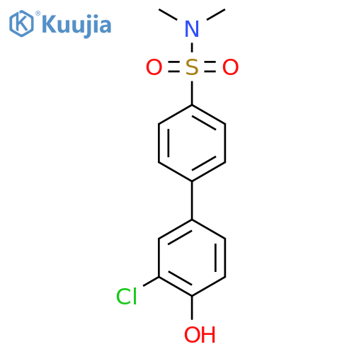 4-(3-Chloro-4-hydroxyphenyl)-N,N-dimethylbenzenesulfonamide structure