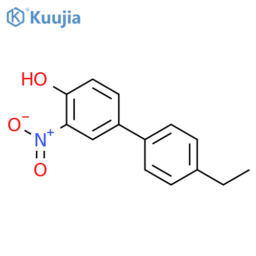 4-(4-Ethylphenyl)-2-nitrophenol structure
