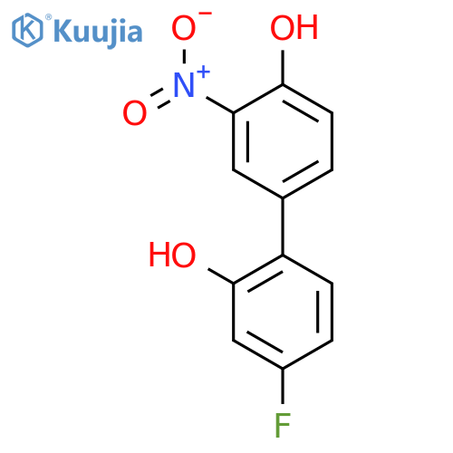 4-(4-Fluoro-2-hydroxyphenyl)-2-nitrophenol structure