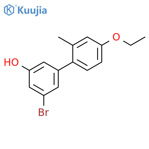 3-Bromo-5-(4-ethoxy-2-methylphenyl)phenol structure