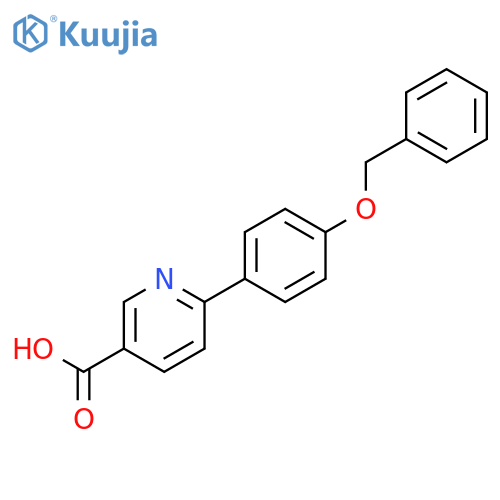 6-(4-Benzyloxyphenyl)nicotinic acid structure